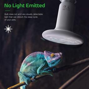 img 1 attached to 🔥 Simple Deluxe Ceramic Heat Emitter 150W 2-Pack: No Light Reptile Heat Lamp Bulb for Amphibians, Snakes, Turtles, Chicken Incubation - White