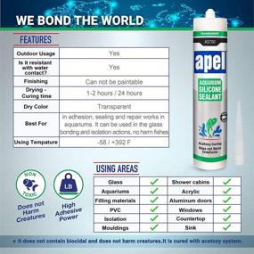 img 1 attached to 🐠 Non-Toxic Aquarium Silicone Sealant (10.4 fl oz) Safe for Fish: A Trusted Choice