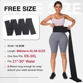 img 3 attached to Tame Your Tummy: FeelinGirl Waist Trainer Wrap For Women With Tummy Control And Loop