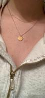 img 1 attached to Handmade 18k Gold Plated Dainty Gold Choker Necklace, Layered Heart Pendant with Arrow Bar, Long Layering Necklace for Women by MEVECCO review by Lyon Forrest