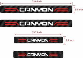 img 3 attached to ✨ DONGT 4 Pcs for GMC Canyon Door Sill Protector Reflective 4D Carbon Fiber Sticker Decoration: The Ultimate Accessory for GMC Canyon White - Enhance Your Entry Guard & Protect Your Doors!