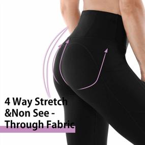 img 1 attached to Women'S High Waist Yoga Leggings With Pockets - Tummy Control Workout Pants For Gym & Yoga