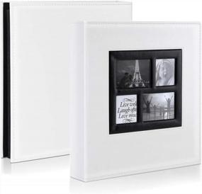 img 3 attached to Big Capacity Family Wedding Photo Album With 600 Horizontal And Vertical Pockets - Ywlake 4X6 Picture Album In White