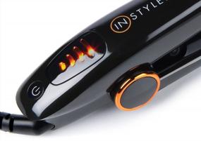 img 3 attached to InStyler Max 3/4" Black Straightening Styler - Straightens Without Creasing For Blowout Styling & Increased Hair Volume - For All Hair Types