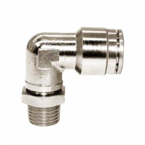 img 2 attached to Pack Of 5 Beduan Brass Elbow Push Connect Air Fittings, 90 Degree Adapter With 3/8" Tube OD And 1/8" NPT Male Thread For Optimal Air Flow