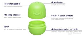 img 1 attached to Enhance Toddler Bath Time Play with Ubbi Interchangeable Bath Toys, Versatile Mix and Match Baby Bath Accessory, Fun Water Toys for Babies