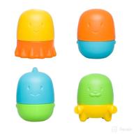 enhance toddler bath time play with ubbi interchangeable bath toys, versatile mix and match baby bath accessory, fun water toys for babies logo
