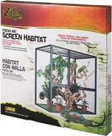🦎 r-zilla srz100011811 fresh air screen habitat: ideal reptile enclosure (18x30-inch) логотип