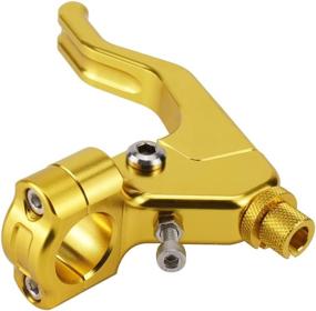 img 1 attached to 🏍️ NICECNC Gold Universal Short Stunt Clutch Lever for Various Motorcycles - Compatible with DRZ400E 2000-2008, DRZ400S 2000-2009, DRZ400SM 2005-2009, See Fitment