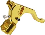 🏍️ nicecnc gold universal short stunt clutch lever for various motorcycles - compatible with drz400e 2000-2008, drz400s 2000-2009, drz400sm 2005-2009, see fitment logo