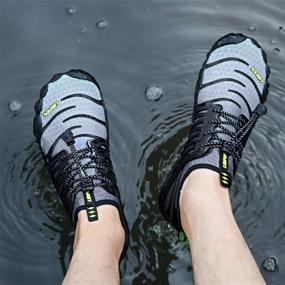 img 1 attached to Men'S & Women'S Water Shoes For Swimming, Boating, Fishing, Diving, Surfing With Quick Dry Drainage Technology - Perfect For Beach Sports & Yoga Upstream.