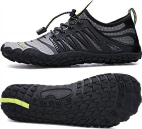 img 4 attached to Men'S & Women'S Water Shoes For Swimming, Boating, Fishing, Diving, Surfing With Quick Dry Drainage Technology - Perfect For Beach Sports & Yoga Upstream.