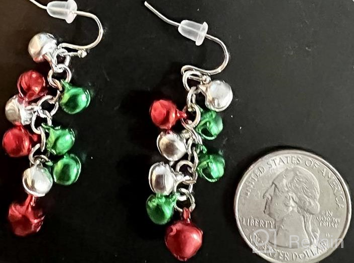 img 1 attached to Seakuur Christmas Earring Set - Jingle Bell Holiday Drop Dangle Earrings Gift for Women and Girls, Perfect for Party review by Nikki Grossarth