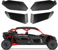 kemimoto maverick x3 max lower door inserts: durable aluminum half doors for 2017-2020 can am x3 max (4 doors) логотип