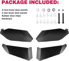 img 2 attached to Kemimoto Maverick X3 Max Lower Door Inserts: Durable Aluminum Half Doors for 2017-2020 Can Am X3 Max (4 Doors)