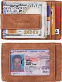 img 2 attached to Top-Rated Travelambo Minimalist Pocket Wallet with Blocking Technology – Perfect Men's Accessory for Wallets, Card Cases & Money Organizers