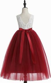 img 1 attached to 👗 Sparkle in Style: Glamulice Christmas Bridesmaid Birthday Ballgown Girls' Dresses