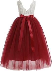 img 3 attached to 👗 Sparkle in Style: Glamulice Christmas Bridesmaid Birthday Ballgown Girls' Dresses