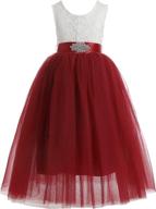 👗 sparkle in style: glamulice christmas bridesmaid birthday ballgown girls' dresses logo