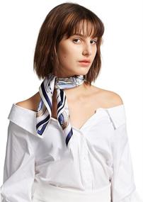 img 2 attached to 🧣 Flaunt Elegance with the Mulberry Breathable Lightweight Neckerchief Headscarf: Must-Have Women's Accessories from Scarves & Wraps