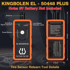 img 3 attached to KINGBOLEN EL-50448 Plus TPMS Relearn Tool: сброс датчиков контроля давления в шинах Ford GM для автомобилей F150/Focus/Lincoln/Buick/Cadillac