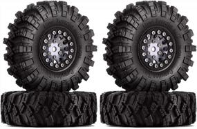 img 4 attached to Upgrade Your Crawler With INJORA 1.0 Mud Terrain Tires For SCX24, Gladiator, Bronco, B17 & More!