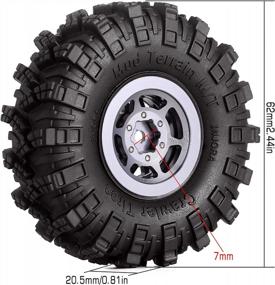 img 3 attached to Upgrade Your Crawler With INJORA 1.0 Mud Terrain Tires For SCX24, Gladiator, Bronco, B17 & More!