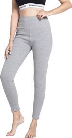 img 4 attached to Stay Warm In Style: Romastory Women'S Elastic Fleece-Lined Winter Leggings