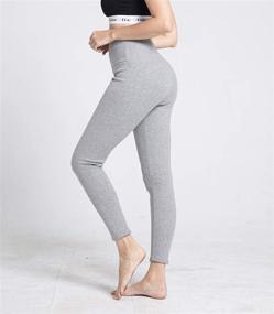 img 2 attached to Stay Warm In Style: Romastory Women'S Elastic Fleece-Lined Winter Leggings