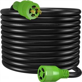 img 4 attached to RVMATE 30 Amp Generator Cord 4 Prong 75 Feet, NEMA L14-30P/L14-30R, 125/250V Up To 7500W 10 Gauge SJTW Generator Extension Cord, ETL Listed