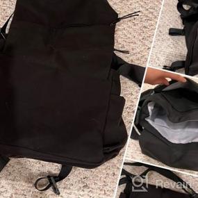 img 5 attached to Сумка для школы, 13-дюймовые сумки для ноутбуков для мужчин и женщин, водостойкая унисекс, парусиновая сумка через плечо