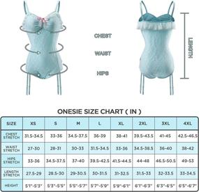 img 1 attached to Littleforbig Cotton Romper Pajamas Bodysuit Women's Clothing : Bodysuits