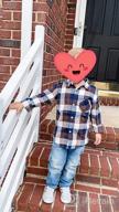 img 1 attached to Yinggeli Boys Girls Plaid Flannel Dress Shirts 👕 - Long Sleeve Button Down - Sizes 2T to 8T review by Mason Gordon