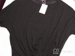img 8 attached to Шикарная женская шифоновая блуза с запахом и рукавами 3/4 St. Jubileens с v-образным вырезом — элегантный повседневный топ