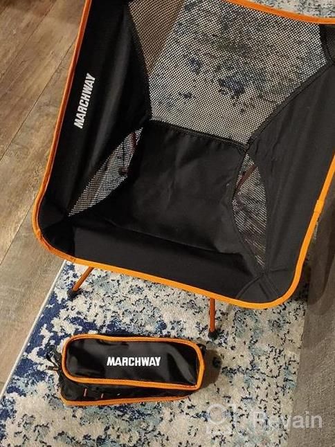 img 1 attached to Ultralight Folding Camping Chair By MARCHWAY - Heavy Duty Portable Compact For Outdoor Adventures! review by Elijah Balzarini