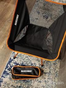 img 5 attached to Ultralight Folding Camping Chair By MARCHWAY - Heavy Duty Portable Compact For Outdoor Adventures!