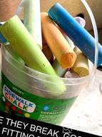 img 1 attached to WEIMY Sidewalk Chalk Bucket - 20 Washable Non-Toxic Colors For Endless Outdoor Creativity! review by Tom Plowman