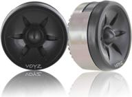 🔊 voyz car audio high performance tweeters - 1.6" 300w max power output, 4-8 ohm silk/polymer composite dome tweeter kit (1 pair) логотип