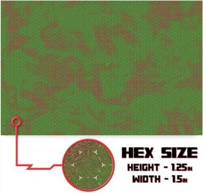 img 3 attached to Enhance Your Gaming Experience With Stratagem'S 6' X 4' Open Field Grass Terrain Neoprene Battlemat With Hex Grid