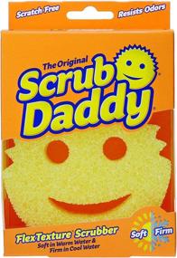 img 4 attached to The Original Scrub Daddy: FlexTexture Sponge for Effective Deep Cleaning, Scratch-Free and Odor Resistant - Multi-Use, Dishwasher Safe, Ergonomic Design - 1ct