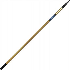 img 1 attached to Ettore 42108 2 Section Extension Pole, 8-Feet,Gold, Black