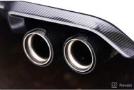 carbon fiber exhaust glossy muffler logo