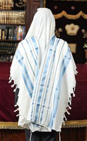 img 3 attached to TALITANIA Traditional Tallit Prayer Stripes Women's Accessories : Scarves & Wraps