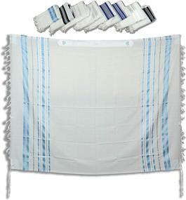 img 4 attached to TALITANIA Traditional Tallit Prayer Stripes Women's Accessories : Scarves & Wraps