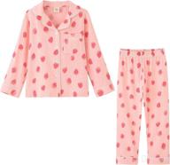 🌙 comfortable and stylish toddler baby girl pajama set for a peaceful sleep - boys' long sleeve sleepwear 2 piece pjs set in soft cotton loungewear (3t-7t) logo
