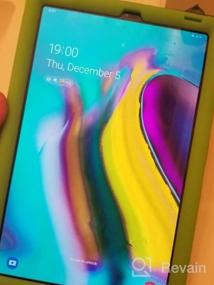 img 7 attached to Защитите свой Samsung Galaxy Tab S5E 10,5 дюйма с помощью сверхпрочного силиконового чехла Poetic TurtleSkin - зеленый