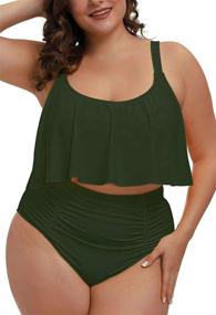 img 1 attached to 👙 Sovoyontee Women's High-Waisted Swimsuit: Optimal Choice for Bathing & Beachwear