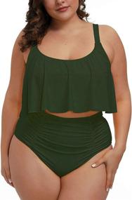 img 2 attached to 👙 Sovoyontee Women's High-Waisted Swimsuit: Optimal Choice for Bathing & Beachwear