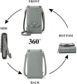 img 1 attached to Small Crossbody Phone Wallet Shoulder Women's Handbags & Wallets via Shoulder Bags