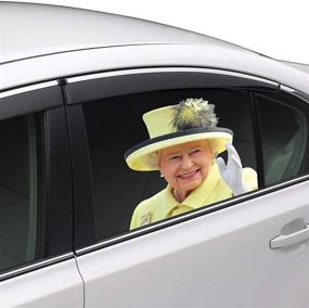 img 2 attached to Senksll Queen Car Window Cling: Hilarious Automotive Sticker for a Regal Ride